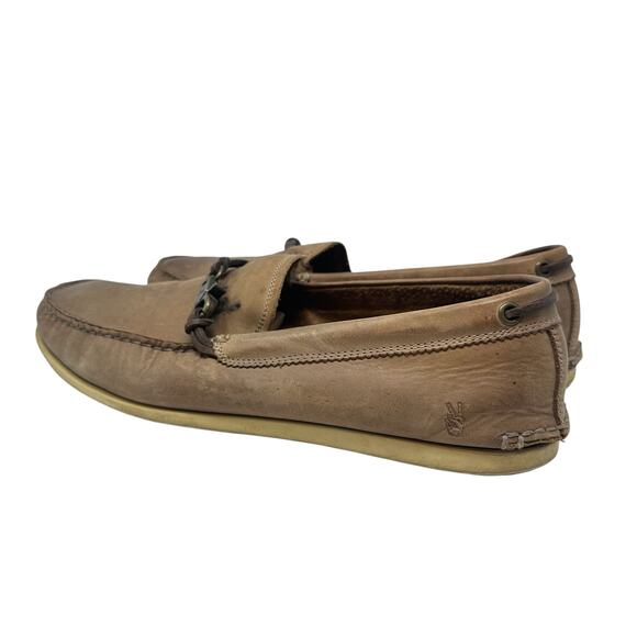 John Varvatos USA Leather Driving Loafers Brown Metal Bit Moc Toe‎ Mens 10M main image 13